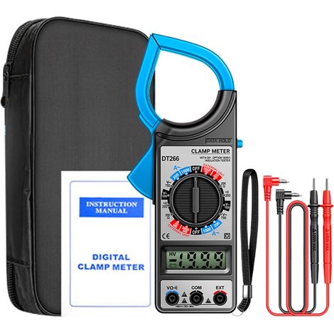Coupteur à pince numérique, Testeur de tension - outils électriciens avec détecteur d'affichage LCD de la mâch (1/5)