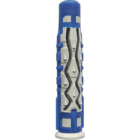 Spit – Cheville nylon légère COLORTECH 6 x 35 et 8 x 50 – Lot de 300 pièces – Pour matériaux creux – Tenue parfaite et couple de serrage élevé