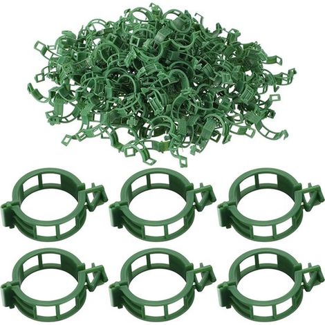 Clip per piante (250 pezzi per confezione) – Clip per pomodori – Clip di supporto per piante – Piccole clip per piante rampicanti – Fissa pomodori e ortaggi – 3x3x0,6 cm (1/5)