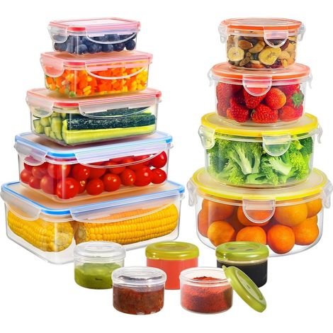 Boîte Conservation Alimentaire 28 Pièces, Sans BPA Boîte Alimentaire Set (1/5)