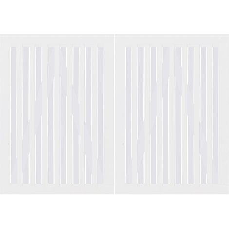 Plus Doppeltor Nagano 200 x 140 cm RAL 9010 Weiß