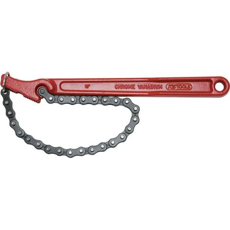 Llave de apriete para tubos con cadena, Ø 160 mm, L. 390 mm