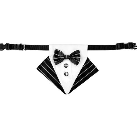 Bandana Chien - Collier Bow Tie en Polyester avec Nœud Papillon - Pour Chiens et Chats Moyens à Grands - Ajustable - 1 Pièce (1/5)