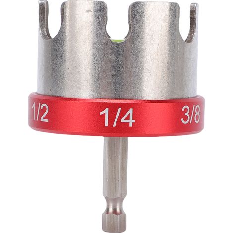 Ortviai Douille à Tige Filetée pour Perceuse, Installation/Démontage Rapide de Boulons 1/4" 3/8" 1/2", Aluminium et Acier, Hexagonal 1/4"
