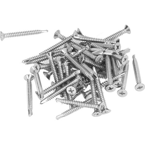 100 Senkkopfschrauben aus Edelstahl 304, Ersatz-Kreuzschlitzschrauben, Nenndurchmesser 38 mm, M4.2-18 (1/5)