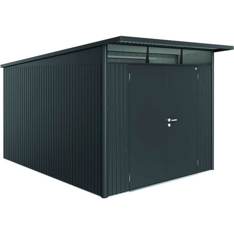 Casetta AvantGarde Misura A8 grigio scuro metallizzato con porta a due battenti