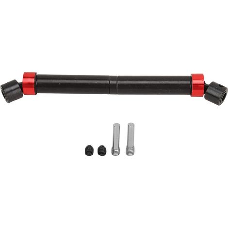 Arbre de transmission en acier pour voiture RC Axial SCX10 90046, kit de cardans télescopiques 125-190mm, axe d'entraînement noir compatible 1/10, pièce de rechange robuste. (1/5)