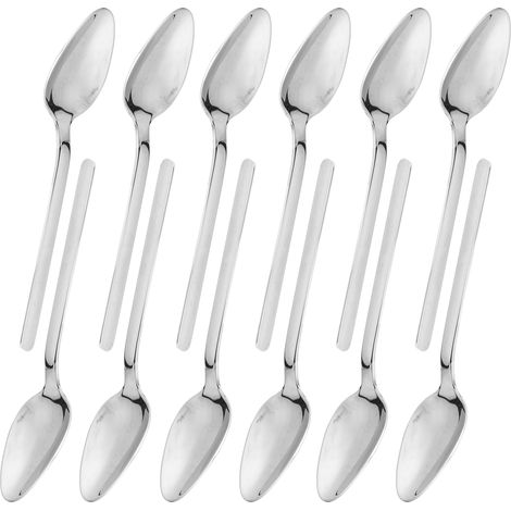 12-teiliges Set dicker Kaffeelöffel aus hochglanzpoliertem Edelstahl 316, Dessert-Geschenkset J13421/04 (1/5)
