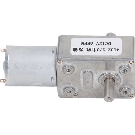 Moteur Micro Turbo à Engrenages 12V DC, Double Arbre, Couple Élevé, 6 tr/min pour Outils Électriques (1/5)