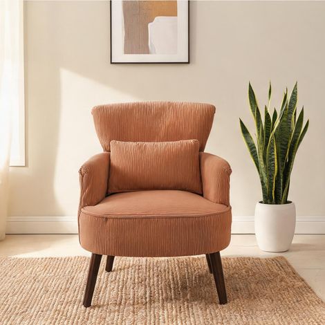 Canapé orange en polyester Kautschukholz 69,5 x 69 x 78 cm (1/5)