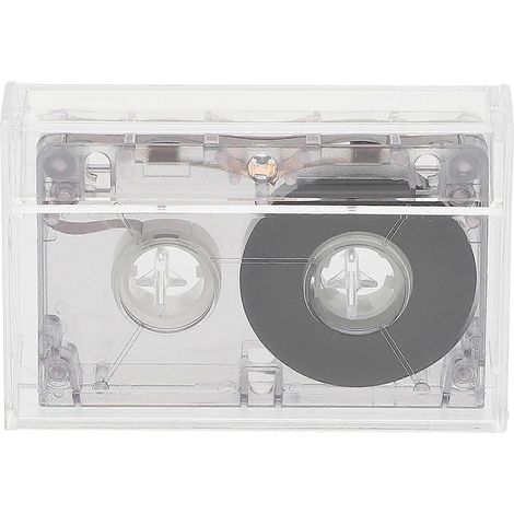 Cassette audio DIY Cassette vide Décoration murale de cassette audio-5.60X3.90X1.20CM-White