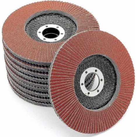 Scheibenfächer │ Braun │ Ø 125 mm │ Körnung 120 │ Standard │ Schleifscheiben │ Lamellenscheiben (10 Stück) (1/4)
