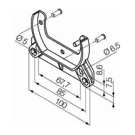 Nice 525.10050 - Soporte fianchi cassonetto