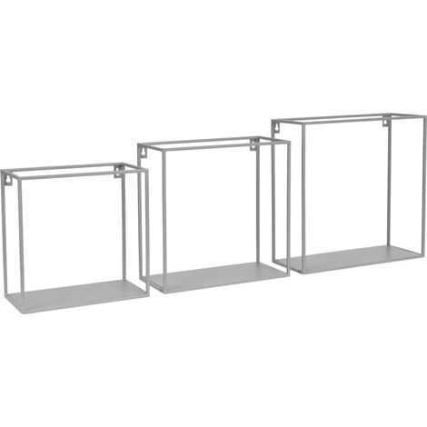 Kidsdepot Wandregal Metall grau (1/5)