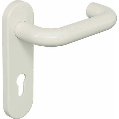 Kurzschildgarnitur 111R01.110 99 Ku.99 PZ rd Drückergrt.HEWI (1/5)