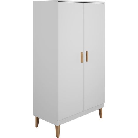 Kinderkleiderschrank mit Schublade Grau – KUBI (1/5)