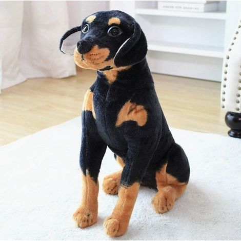 Creative, quirky, cute, and practical new The Dachys plush toy dachshund - black -