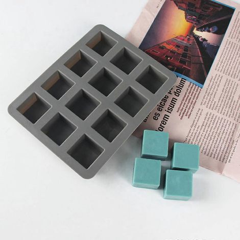 Moules à gâteau en pâte polymère, forme carrée ou cubique, pour pâtisserie et loisirs créatifs. (1/4)