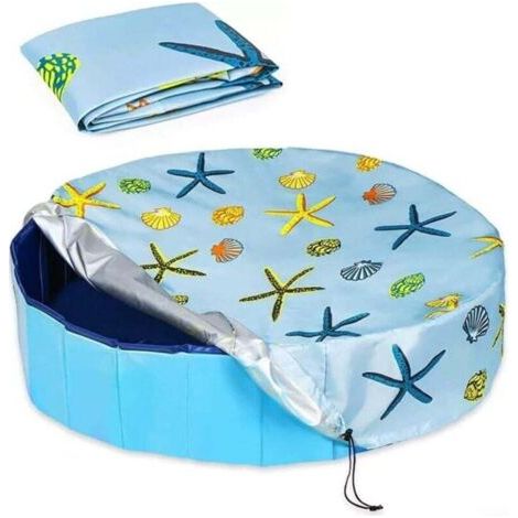 Green Mobility-La couverture de piscine ronde  en tissu Oxford protège votre piscine de la saleté et réduit l'évaporation (160 x 30 cm) (1/4)