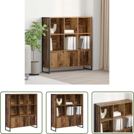 Holzregal - Bücherregal 2 pcs Altholz 99,5 x 30 x 108 cm Holzwerkstoff (1/5)