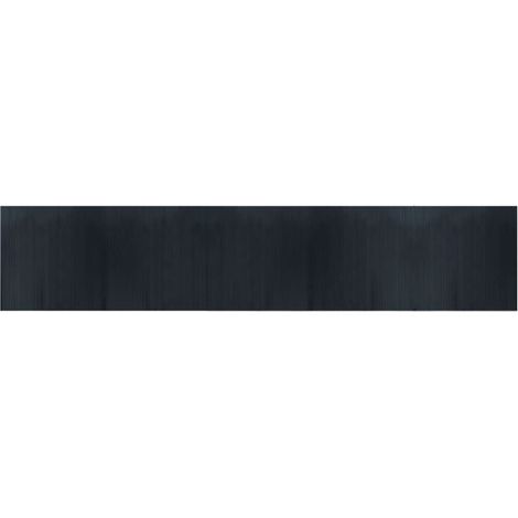 Tapis rectangulaire gris 100x500 cm bambou (1/5)