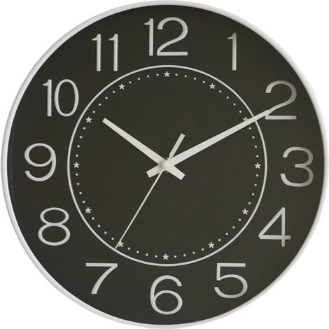 Horloge murale silencieuse et colorée à chiffres 3D, 25 cm (10 pouces), moderne, sans tic-tac.