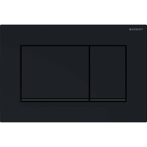Kompatibel mit Geberit Sigma30 115.883.DW.1 Spülplatte – Zweimengenspülung – Schwarz