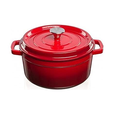 Sourcing Casseruola in ghisa smaltata rossa 4,7 litri