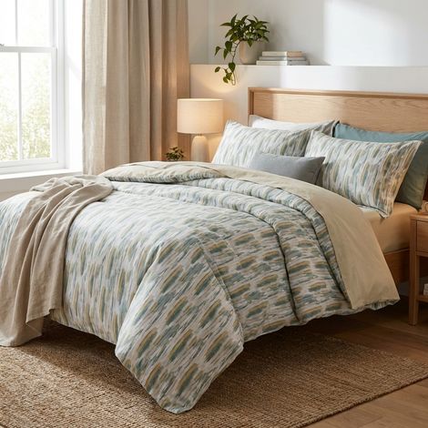 Doppelbettwäsche-Set 100% Baumwolle Made in Italy Les Uniques - Bunt 2