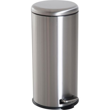 couvercle, bac intérieur, pour la séparation des ordures, adaptée au salon, au bureau, forme ronde, Poubelle de 30 L à pédale (1/5)