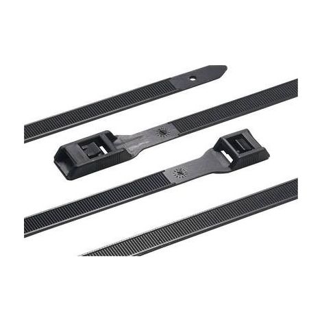 HellermannTyton  112-35060 RPE350-HSW-BK-C1 Fascetta per cavi 350 mm 9 mm Nero per applicazioni pesanti, Stabilizzato ai