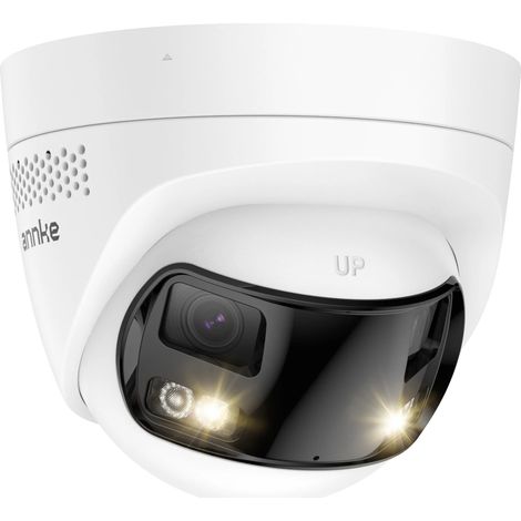 Telecamera di sicurezza, angolo di visione 180°, rilevamento del movimento tramite IA, 1 pezzo 91ET (1/2)