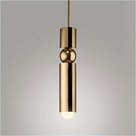 Nordischer goldener Acryl-Kronleuchter mit E27-LED-Fassung, moderne Pendelleuchte für Esszimmer, Küche, Schlafzimmer und Restaurant. (1/3)
