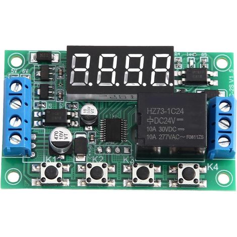 DC 5V 12V 24V Delay Time relais commande interrupteur module Timing Cycle puissance-Off Signal Triggers Embedded Direct AC (1/5)