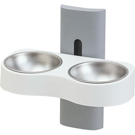 Gamelle double amovible pour arrosage de chat - Gamelle murale pour chien - Gamelle d'alimentation pour chats - Gamelle pour petits chats - Gamelle pour petits chats (1/5)
