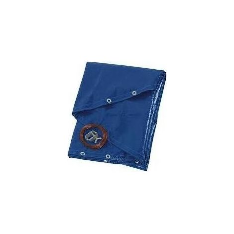Bâche d'hivernage piscine hors sol ovale 8,20 x 4,60 m – Polyéthylène tramé 80 g/m² – Traitement anti-UV – Fixation par serrage – Swimline (1/5)