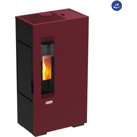 Stufa a pellet serie Etna 5 kw, bordeaux MAGMA