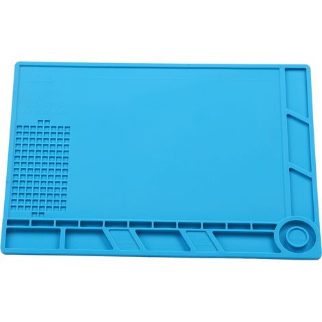 Tapis isolant en silicone, résistant à la chaleur, pour le soudage et la réparation de téléphones portables et d'ordinateurs (S-140) (1/5)