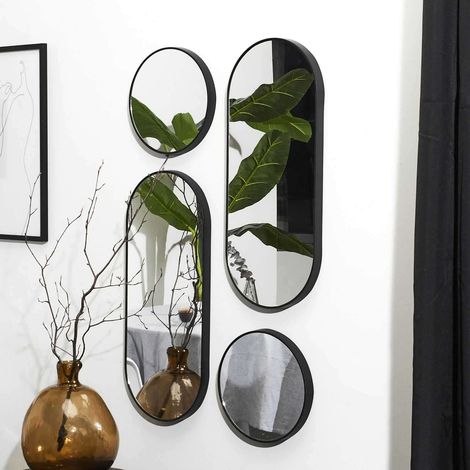 Ensemble de 4 miroirs ronds et ovales VERSA (1/3)