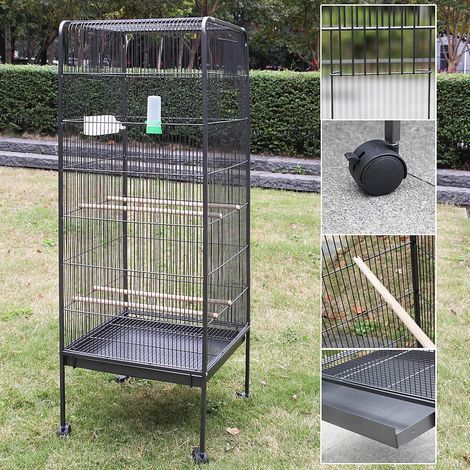 Voliera Melko voliera mobile in metallo gabbia per uccelli gabbia per pappagalli gabbia per pappagalli (1/5)
