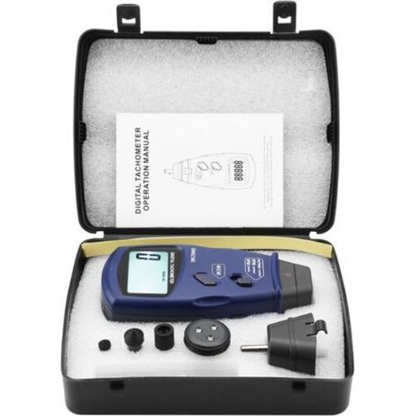 Tachymètre laser/contact SM6236E, 5 chiffres, écran LCD numérique 18 mm, testeur de rotation