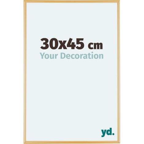 yd. - Cadre photo 30x45 - Or Vintage - Aluminium - Kent