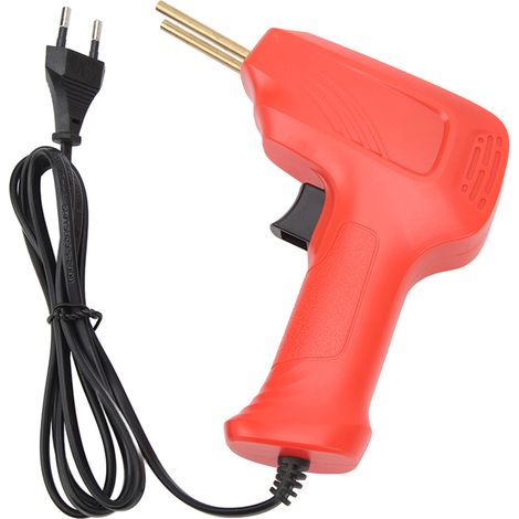 Kunststoffschweißgerät mit Heißtacker, 50 W, EU-Stecker, 220 V, für Kfz-Reparaturen, Rot