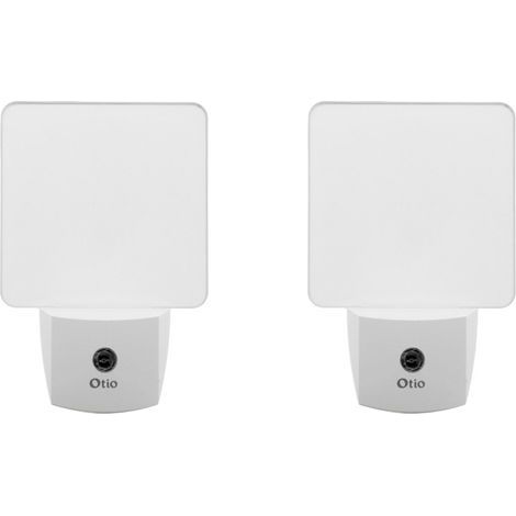 Lot de 2 veilleuses crépusculaires automatiques - blanc - Otio (1/4)