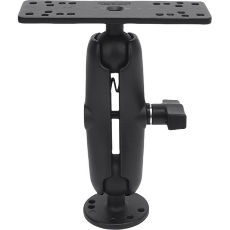 Robuste C-förmige Halterung für Fischfinder, 1,5-Zoll-Kugelkopf, langer Arm, Ersatz für Marineelektronik im RAM-Kit, T-Bolzen, 15 cm lange Aluminiumlegierungsstange (1/5)