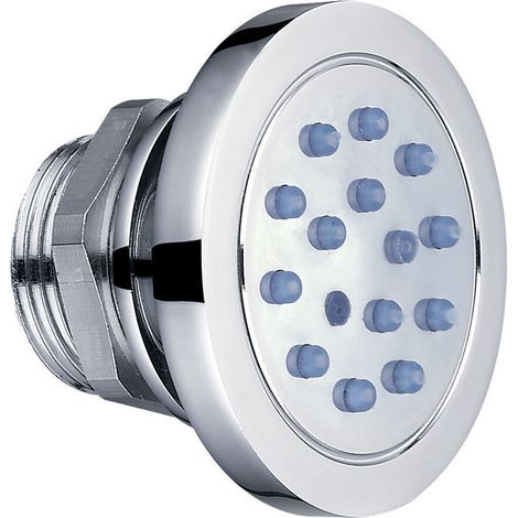 Balterley Bathroom Adjustable Round Body Jet Solid Brass Construction, 10.5 cm Diameter - Chrome Finish