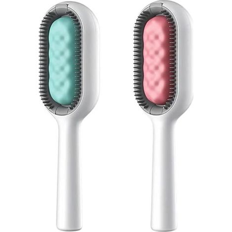 Brosse de nettoyage - Non spécifié - Lot de 2 - Multifonctionnelle - Épilation - Nettoyage efficace pour animaux (1/4)