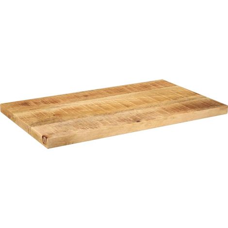 Dessus de table  Dessus de bureau  Plateau de table rectangulaire bois massif de manguier brut