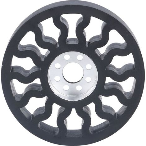 Pneu en caoutchouc de silicone avec moyeu en aluminium pour robot industriel - 72mm de diamètre extérieur