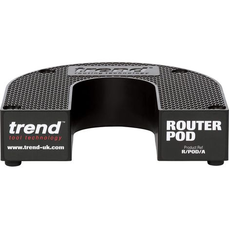 Trend Supporto a U per Router per Sicurezza e Stoccaggio su Banco di Lavoro, 155 x 175mm, R/POD/A (1/5)